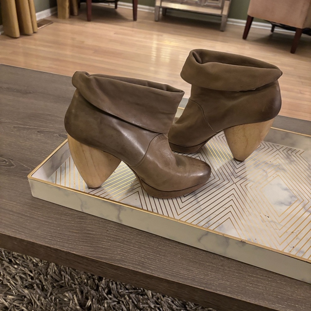 Brown Heeled Boots